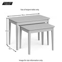 Elgin Grey Nest of Tables size guide