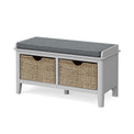 Elgin Grey Shoe Storage Bench