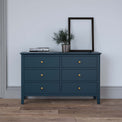 Stirling Blue 3 over 3 Chest of Drawers lifestyle image