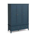 Stirling Blue Triple Wardrobe from Roseland Furniture
