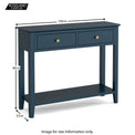 Stirling Blue Console Table size guide