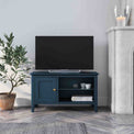 Stirling Blue Small TV Unit lifestyle image