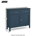 Stirling Blue Small Sideboard Cabinet size guide