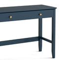 close up of the gold handles on the Stirling Blue Home Office Desk 
