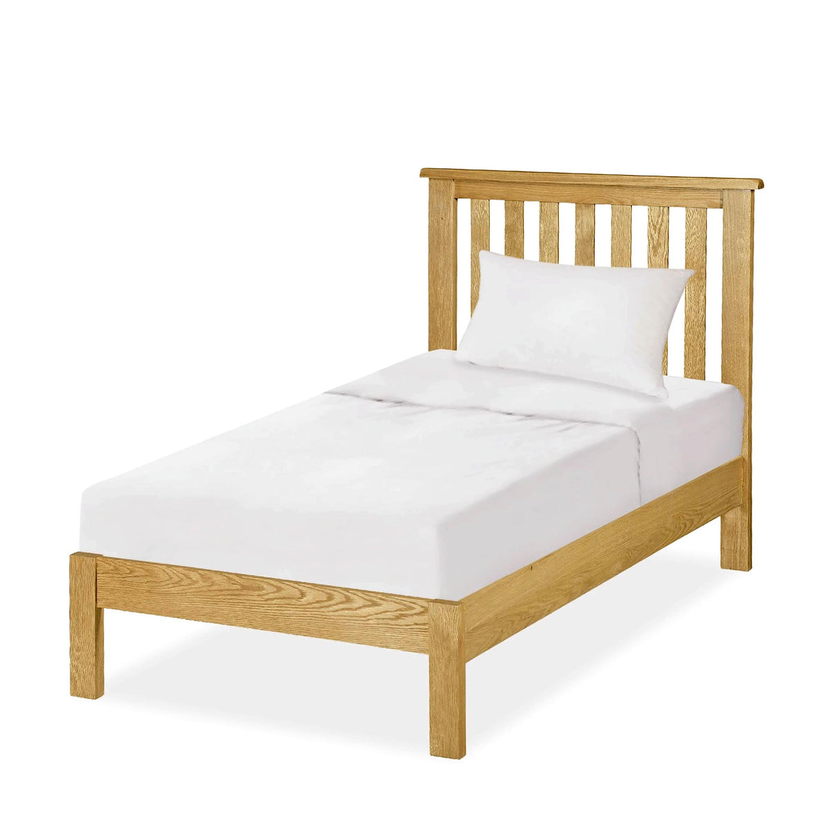 Lanner Oak Single Bed Frame by Roseland Furniture