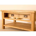 Lanner Oak Coffee Table drawer section view