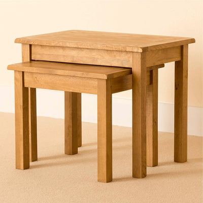 Lanner Oak Nest of Tables