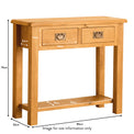 Lanner Oak Console Table