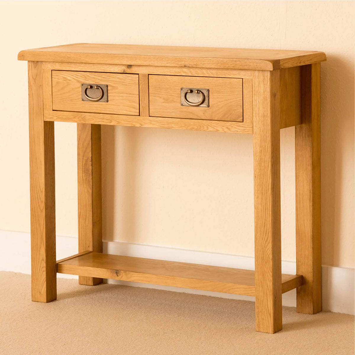 Lanner Oak Console Table by Roseland Furniture