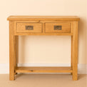 Lanner Oak Console Table front view