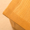 Lanner Oak Console Table top corner view