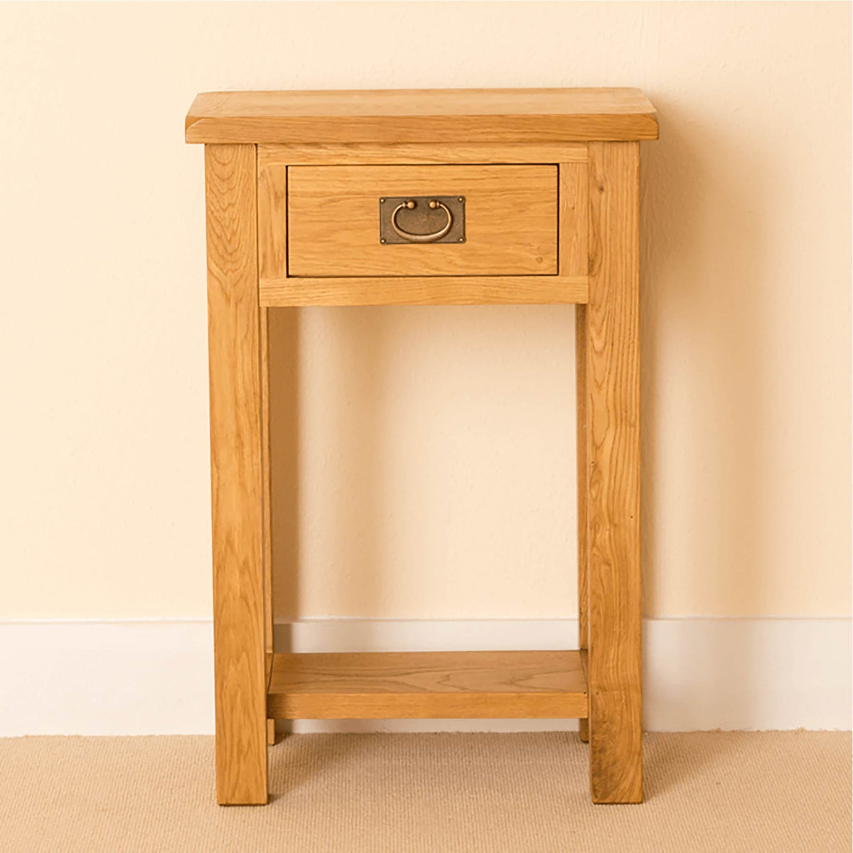 Lanner Oak Telephone Table front