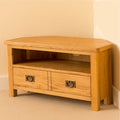 Lanner Oak Corner TV Stand by Roseland Furniture