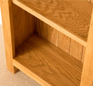 Lanner Oak Narrow Bookcase bottom view