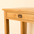 Lanner Oak Desk close up drawer view