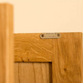 Lanner Oak Large Sideboard inside cupboard door 