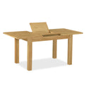 Lanner Oak Compact Extending Table mid section leaf view