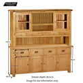 Zelah Extra Large Dresser - Size Guide of Dresser