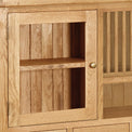 Zelah Extra Large Dresser - Close Up of Display Cupboard on Hutch
