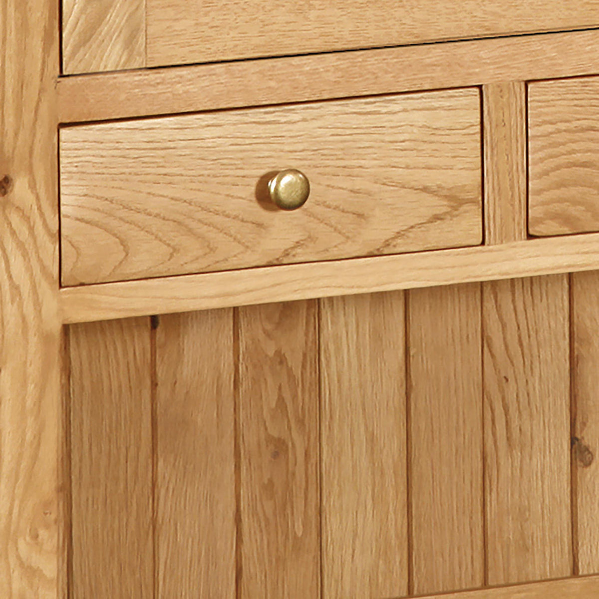 Zelah Large Hutch - Close Up of Small Drawer Front