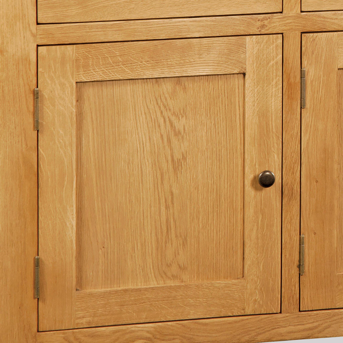 Zelah Oak Large Sideboard - Close Up of Cupboard Door