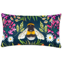 House of Bloom Zinnia Bee 50cm Outdoor Polyester Bolster Cushion