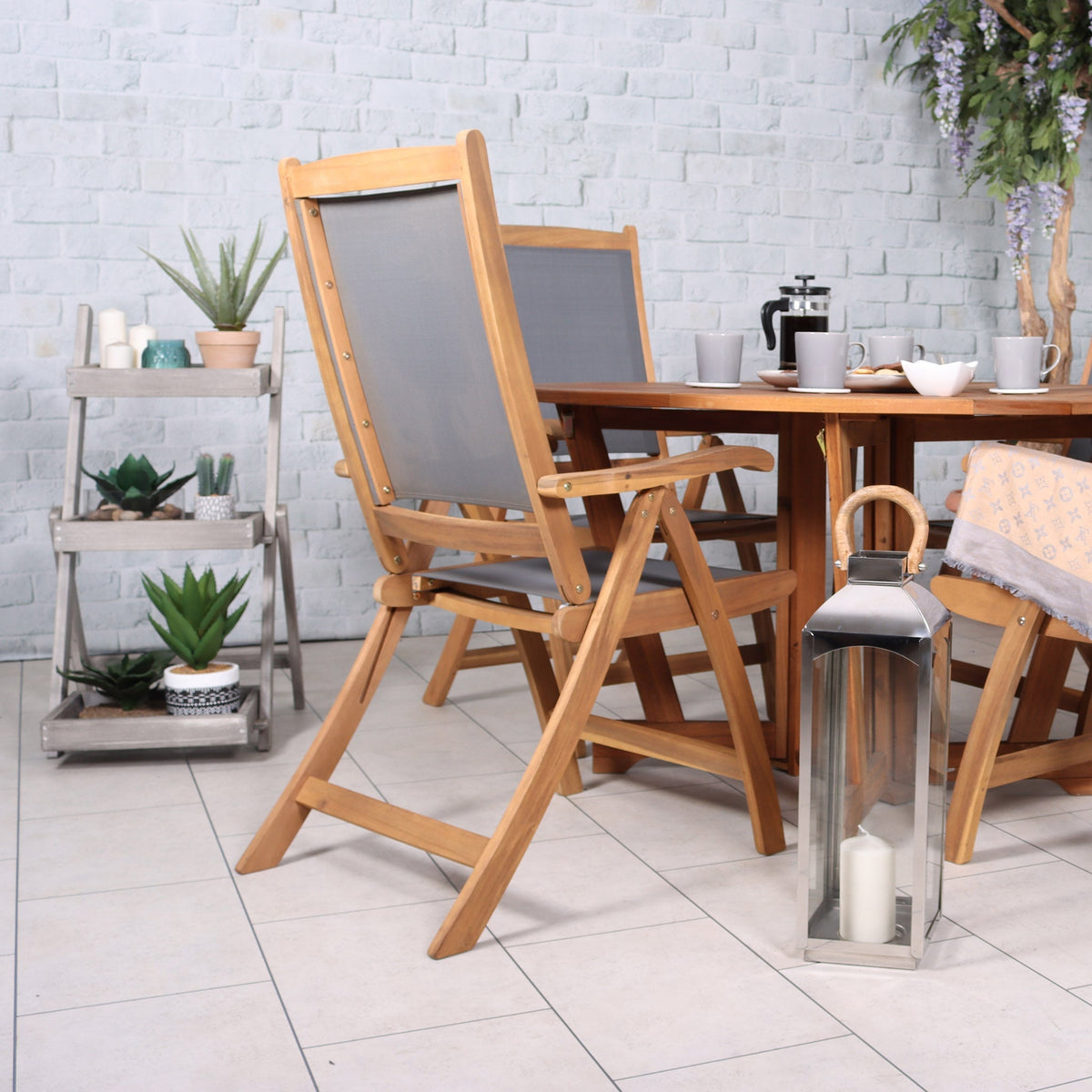Henley Acacia Wooden 4 Seat Outdoor Dining Set