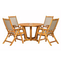 Henley Acacia Wooden 4 Seat Dining Set from Roseland Home Furniture