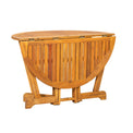 Henley Acacia Wooden 4 Seat Dining Set 2 Sided folding table