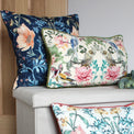 Heritage Birds 50cm Polyester Velvet Bolster Cushions