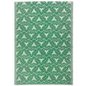 Hexa Geometric Green Reversible Outdoor / Indoor Rug