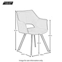 Harley Dining Chair - Size Guide