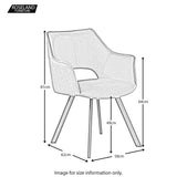 Harley Dining Chair - Size Guide
