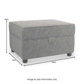 Jessie Boucle Small Storage Footstool