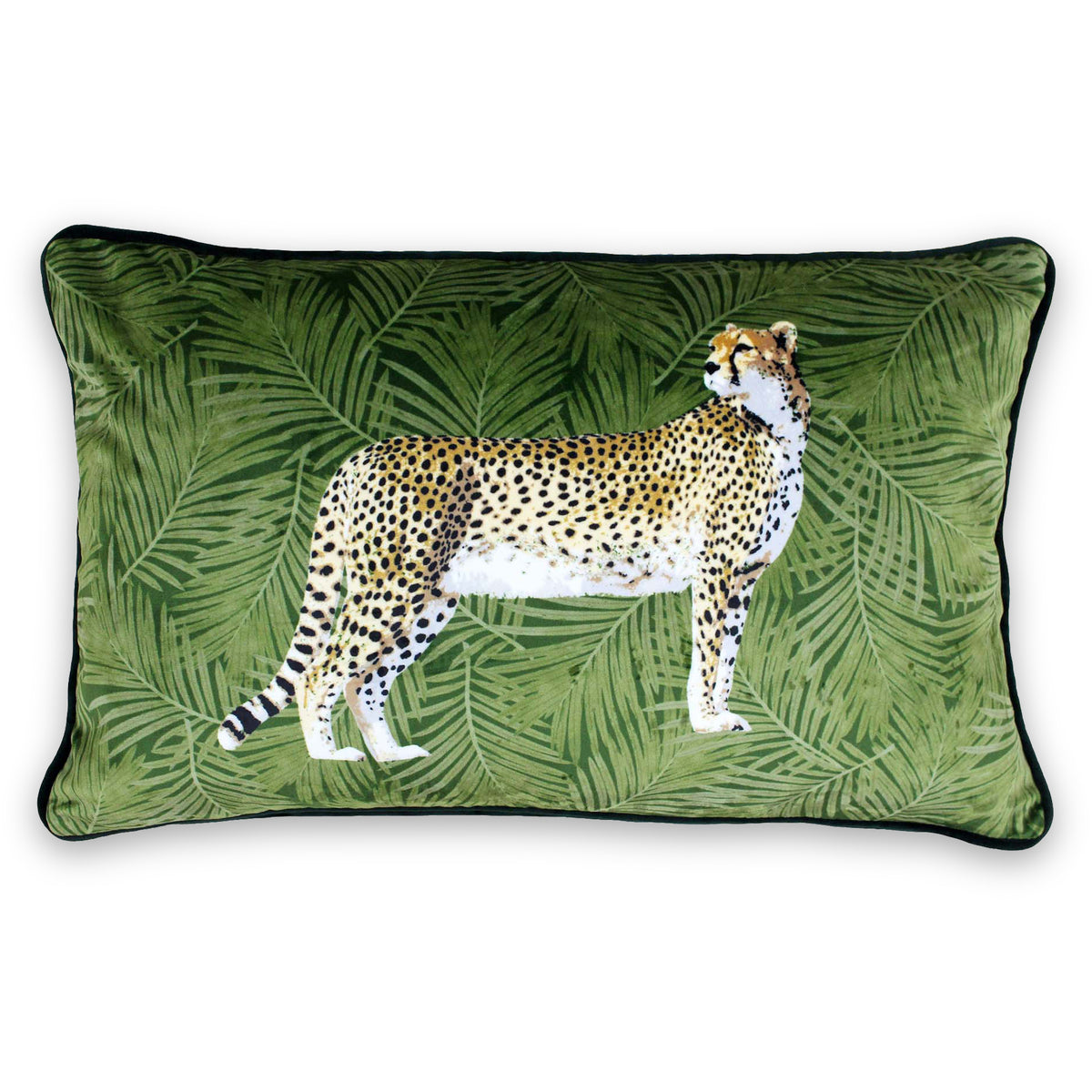 Juba Forest Polyester Cushion | Green
