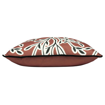 Annika 50cm Floral Leaf Polyester Cushion