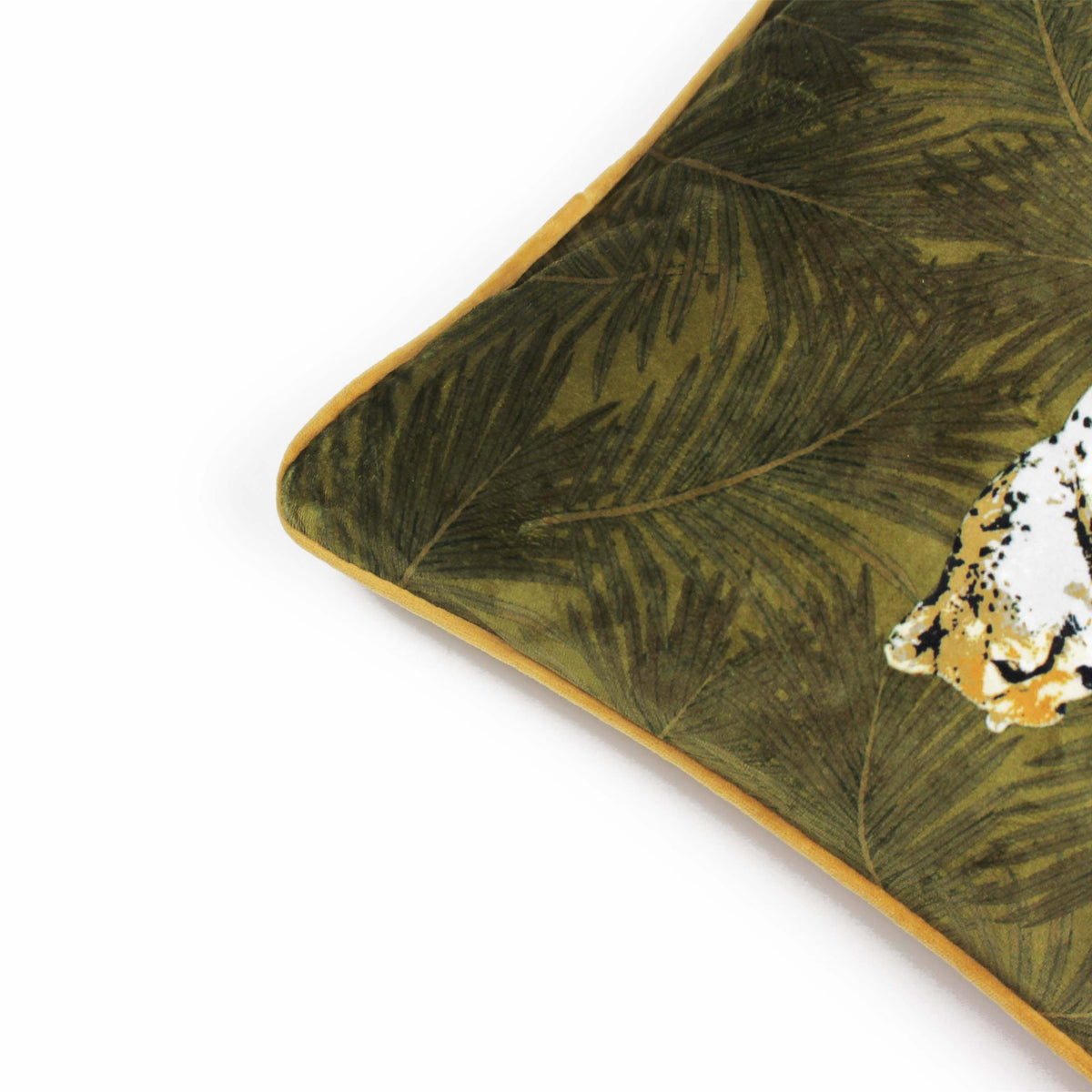 Juba Forest Polyester Cushion | Moss