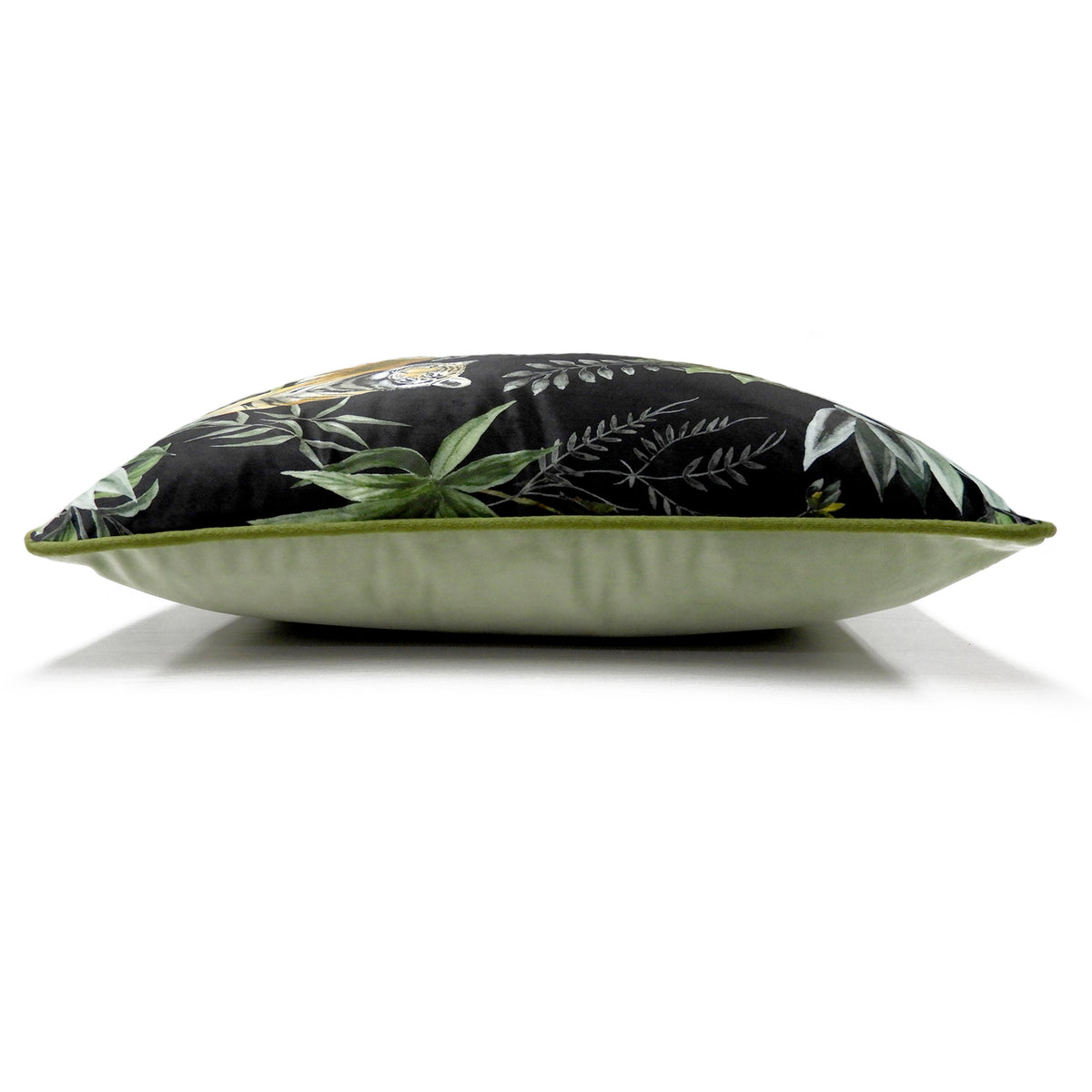 Seoni Piped Polyester Cushion | Tiger