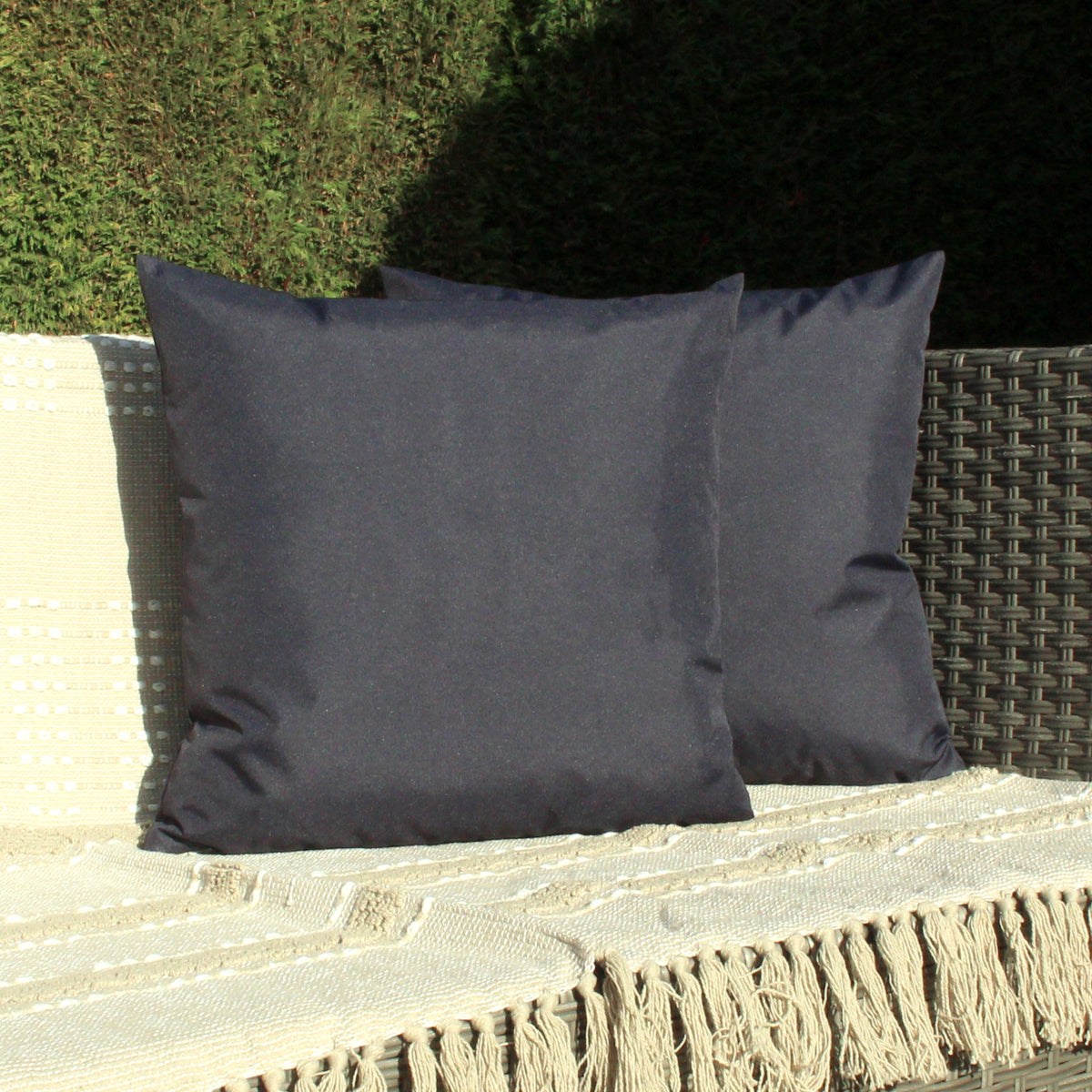 Wrap 43X43 Outdoor Polyester Cushion Navy 2 Pack