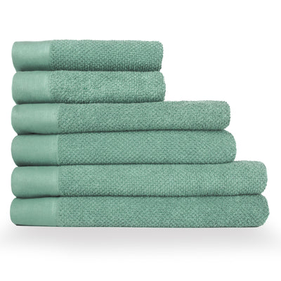 Textured 6pc Cotton Hand / Bath / Sheet Towel Set