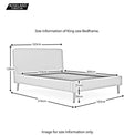 Otto King Size Bed Frame - Size Guide