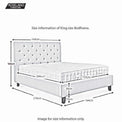Francis King Size Bed Frame - Size Guide
