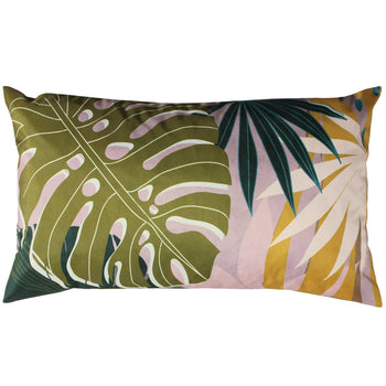 Leafy 50cm Reversible Outdoor Polyester Bolster Cushion