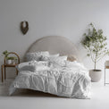 Manisha White Cotton Duvet Set