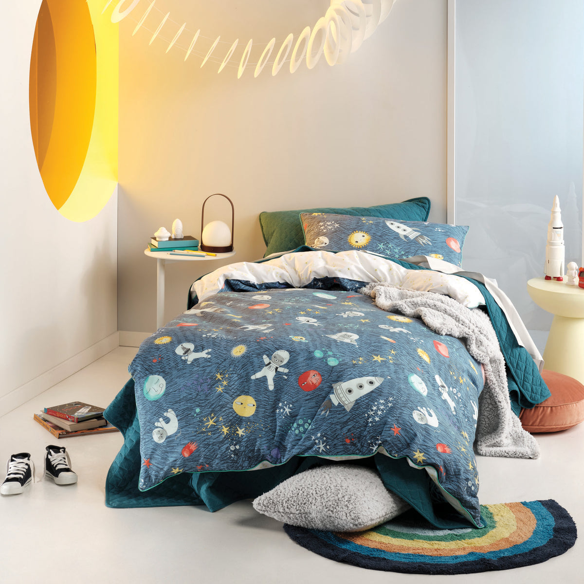 Space Race Kids Cotton Duvet Set