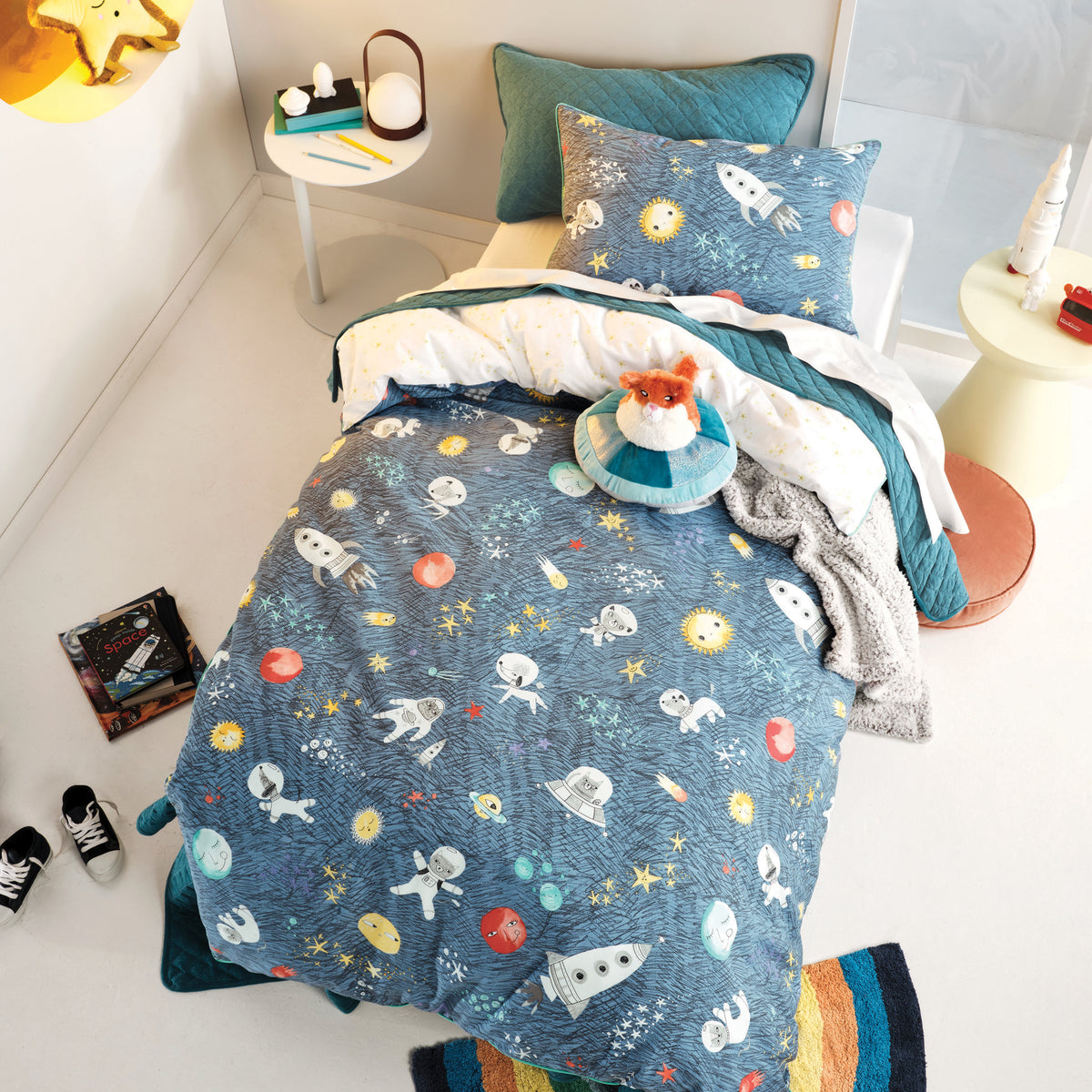 Space Race Kids Cotton Duvet Set