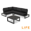 LIFE Mallorca Chaise Lounge Set with Coffee Table