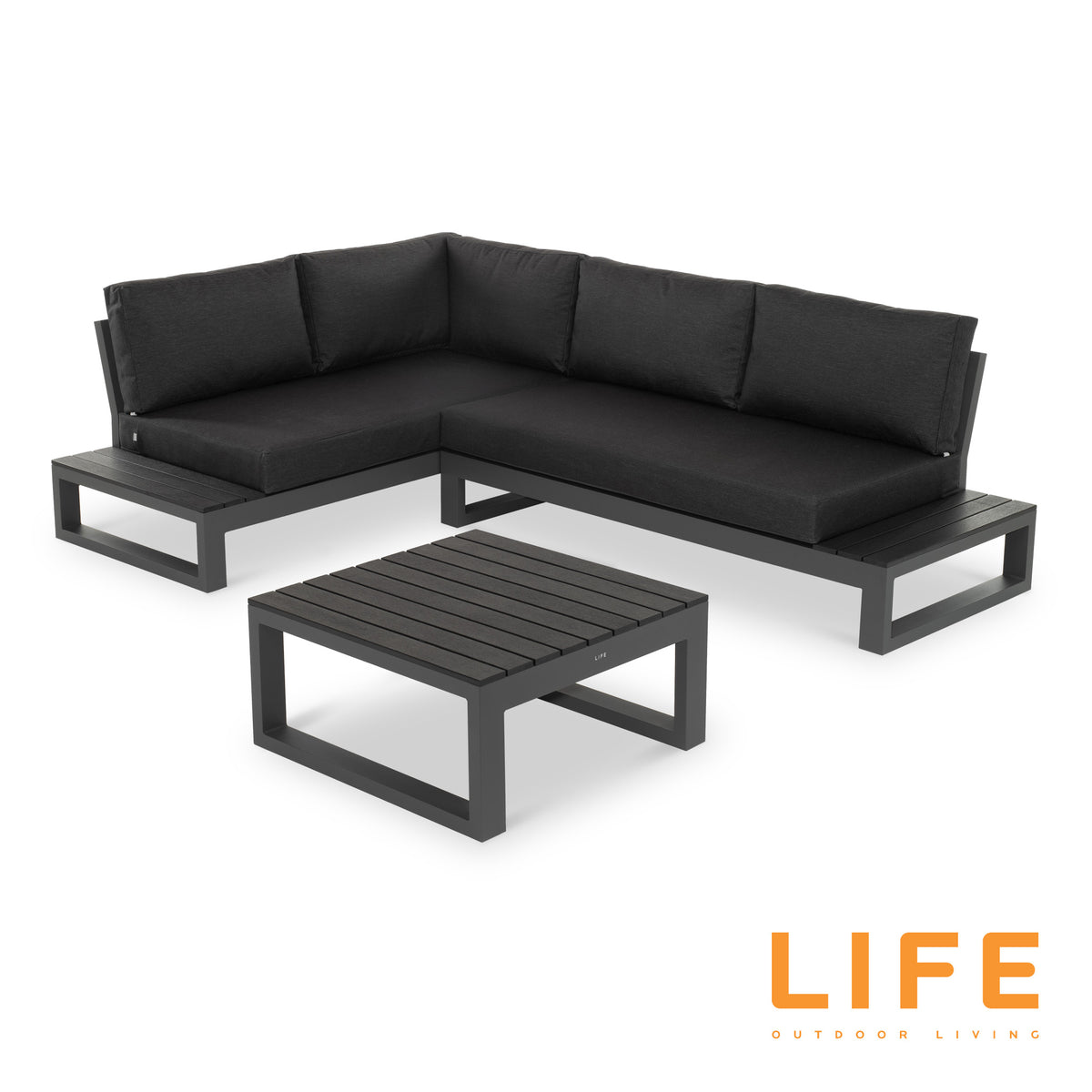 LIFE Mallorca Chaise Lounge Set with Coffee Table