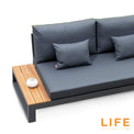 LIFE Soho Corner Sofa Set with Teak Coffee & Side Tables from Roseland Home Furniture