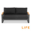 LIFE Soho Lounge Set with Teak Lift Up Coffee Table